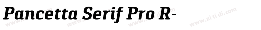 Pancetta Serif Pro R字体转换